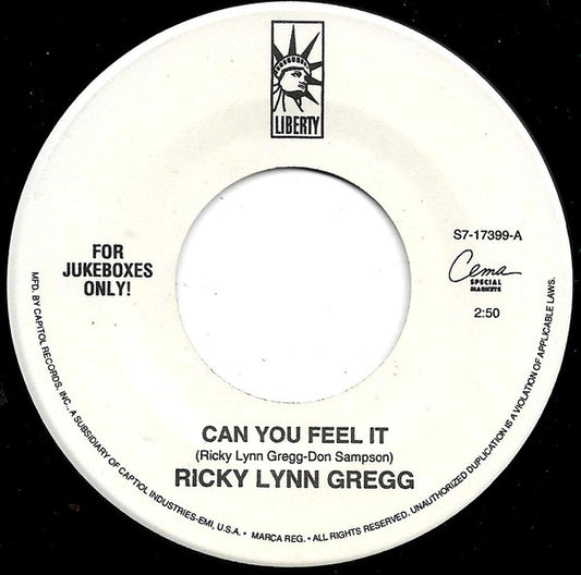 Ricky Lynn Gregg : Can You Feel It / Bring On The Neon (7", Single, Jukebox)