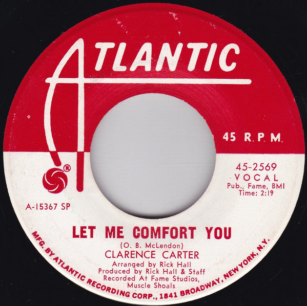 Clarence Carter : Too Weak To Fight / Let Me Comfort You (7", Single, Promo, SP)