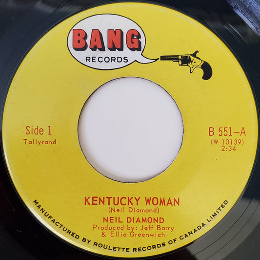 Neil Diamond : Kentucky Woman (7", Single)