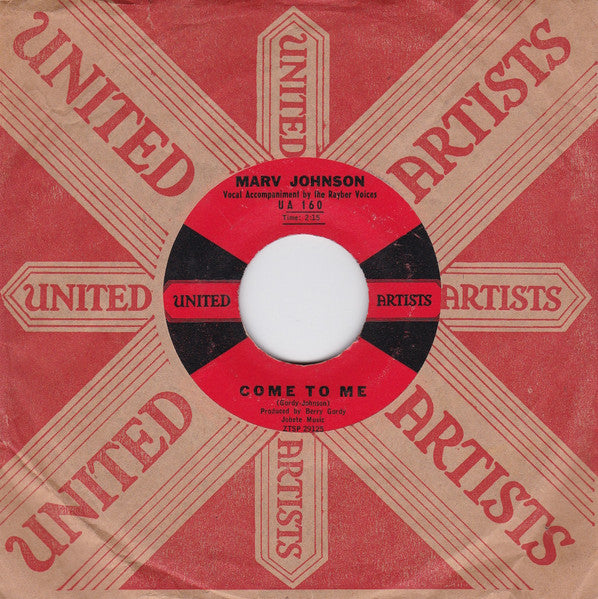 Marv Johnson : Come To Me / Whisper (7", Single)