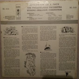 Claude Debussy / Maurice Ravel : The Philadelphia Orchestra, Eugene Ormandy : Afternoon Of A Faun (LP, Album)