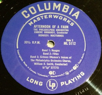 Claude Debussy / Maurice Ravel : The Philadelphia Orchestra, Eugene Ormandy : Afternoon Of A Faun (LP, Album)