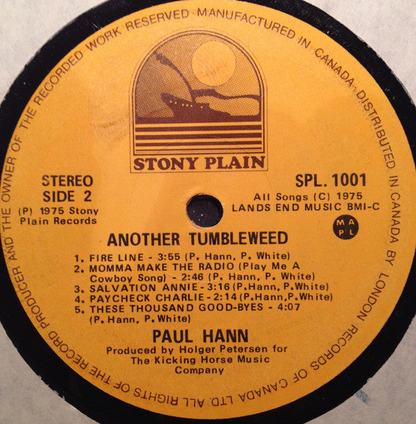 Paul Hann : Another Tumbleweed (LP, Album)