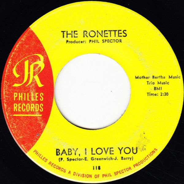 The Ronettes : Baby, I Love You / Miss Joan And Mr. Sam (7", Single)