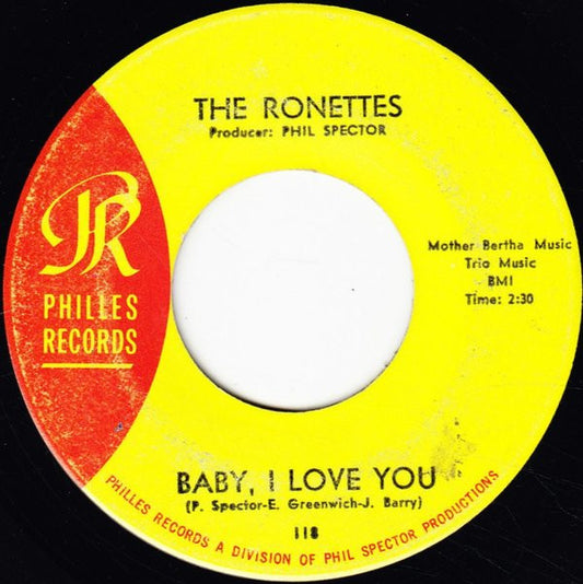 The Ronettes : Baby, I Love You / Miss Joan And Mr. Sam (7", Single)