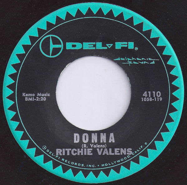 Ritchie Valens : Donna / La Bamba (7", Single, Styrene, Mon)