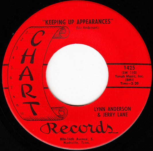 Lynn Anderson & Jerry Lane (2) : Keeping Up Appearances / You've Gotta Be The Greatest (7", Single)