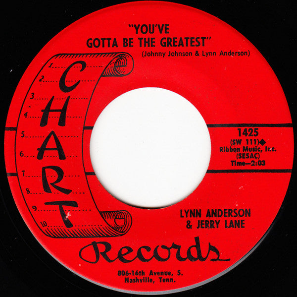 Lynn Anderson & Jerry Lane (2) : Keeping Up Appearances / You've Gotta Be The Greatest (7", Single)