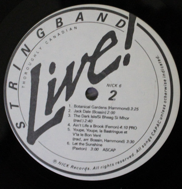 Stringband : Live! (LP, Album)