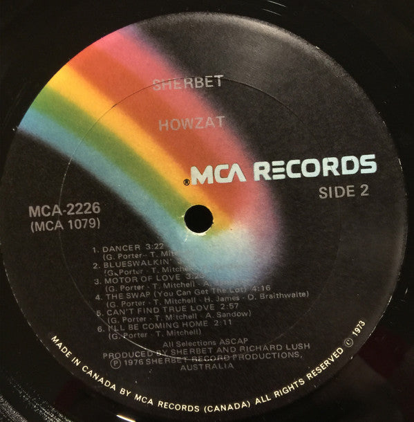 Sherbet : Howzat (LP, Album)