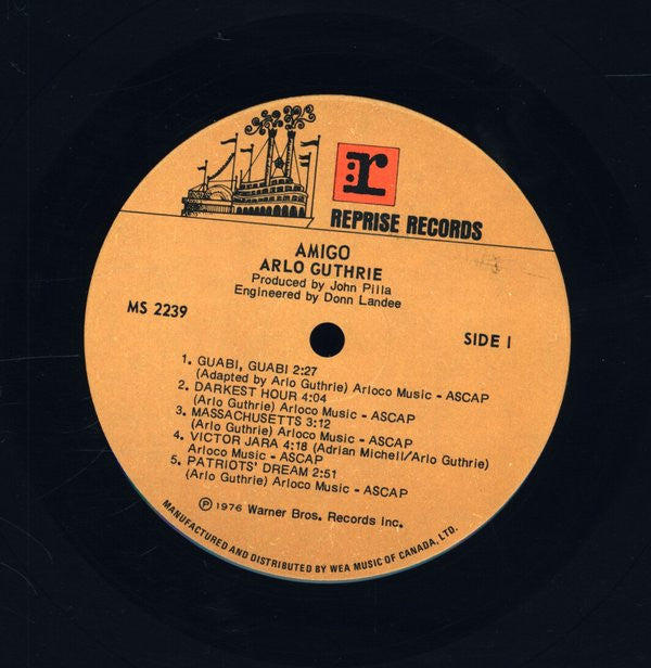 Arlo Guthrie : Amigo (LP, Album)