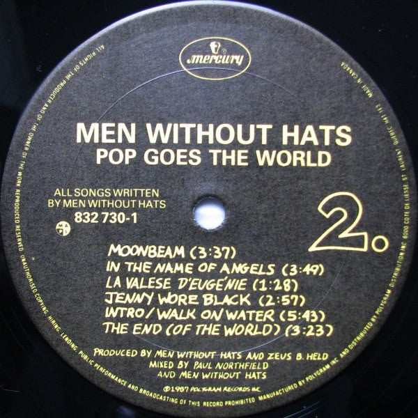 Men Without Hats : Pop Goes The World (LP, Album)