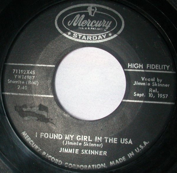 Jimmie Skinner : I Found My Girl In The USA (7", Single)