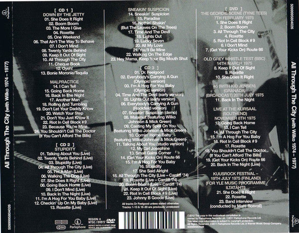 Dr. Feelgood : All Through The City (With Wilko 1974-1977) (3xCD, Comp, Mono, RE, RM + DVD-V, RE, NTSC)