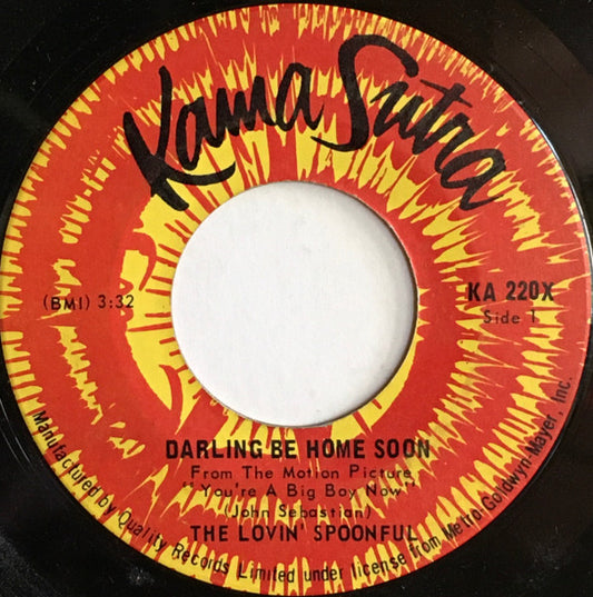 The Lovin' Spoonful : Darling Be Home Soon (7", Single)