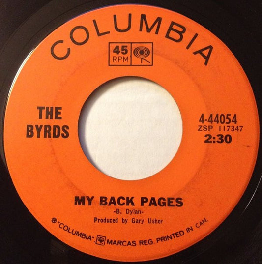 The Byrds : My Back Pages / Renaissance Fair (7", Single)