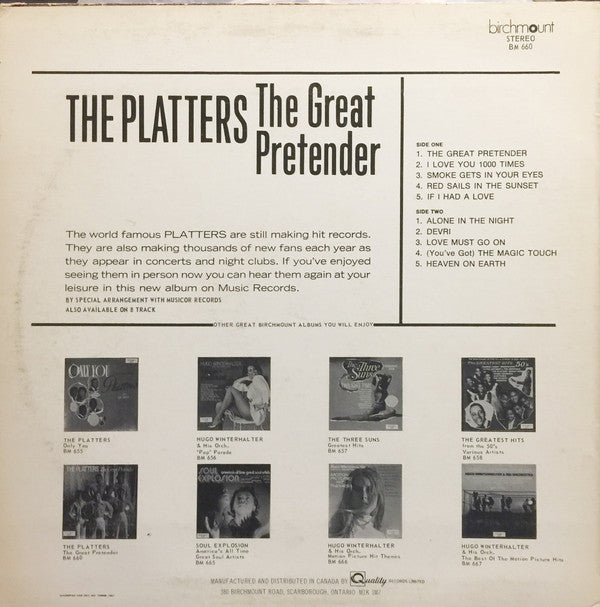 The Platters : The Great Pretender (LP, Album)