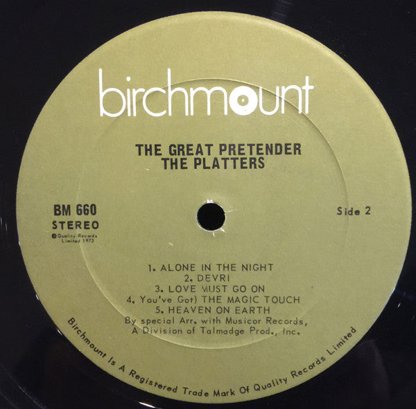 The Platters : The Great Pretender (LP, Album)