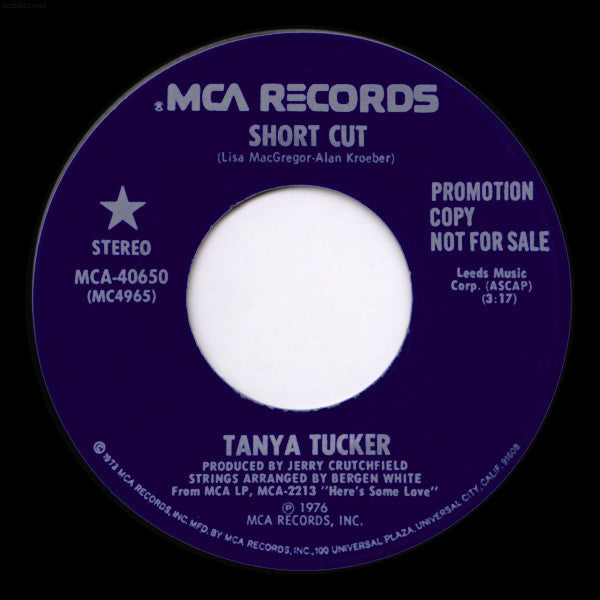 Tanya Tucker : Short Cut (7", Promo)