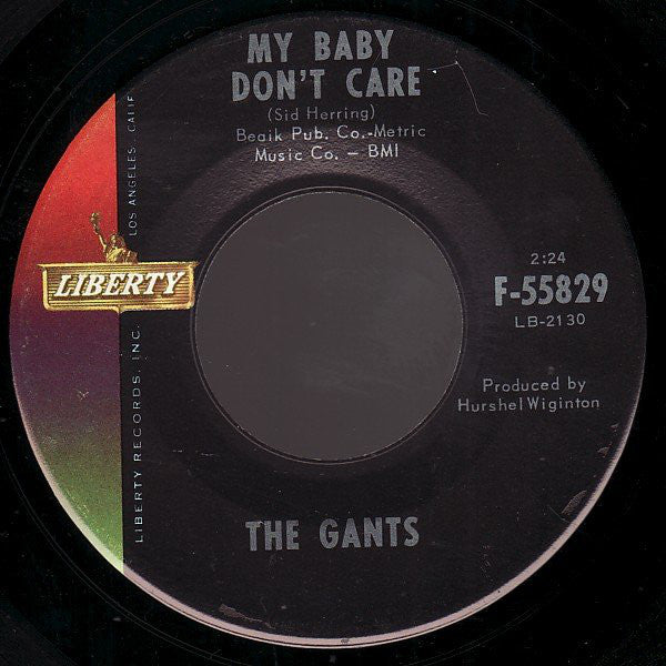 The Gants : Road Runner / My Baby Don't Care (7", Single)