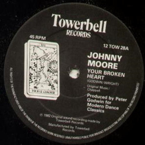 Johnny Moore (7) : Your Broken Heart (12")