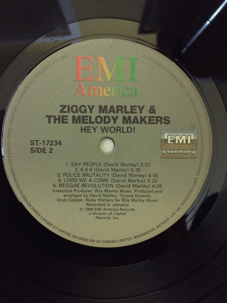 Ziggy Marley & The Melody Makers* : Hey World (LP, Album)