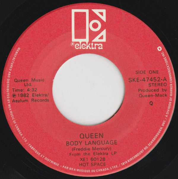 Queen : Body Language (7", Single)
