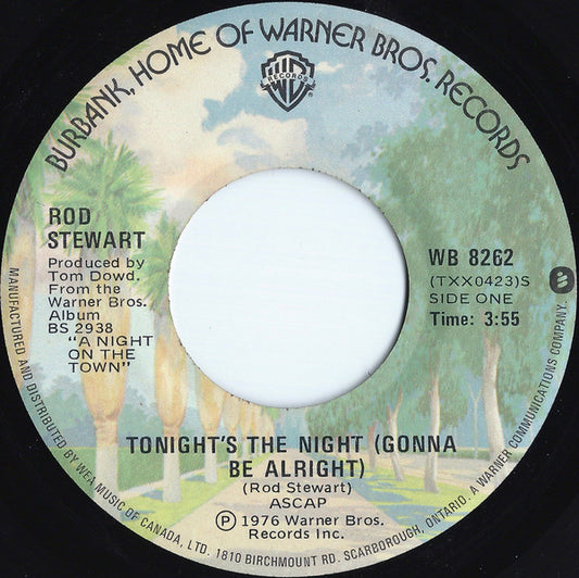 Rod Stewart : Tonight's The Night (Gonna Be Alright) (7", Single, Lon)