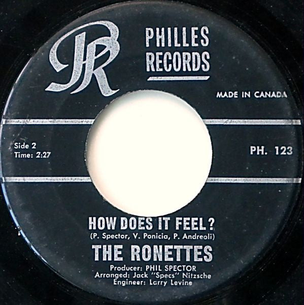 The Ronettes : Walking In The Rain (7", Single)