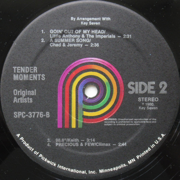 Various : Tender Moments (LP, Comp)