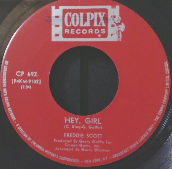 Freddie Scott (2) : Hey, Girl / The Slide (7", Single)