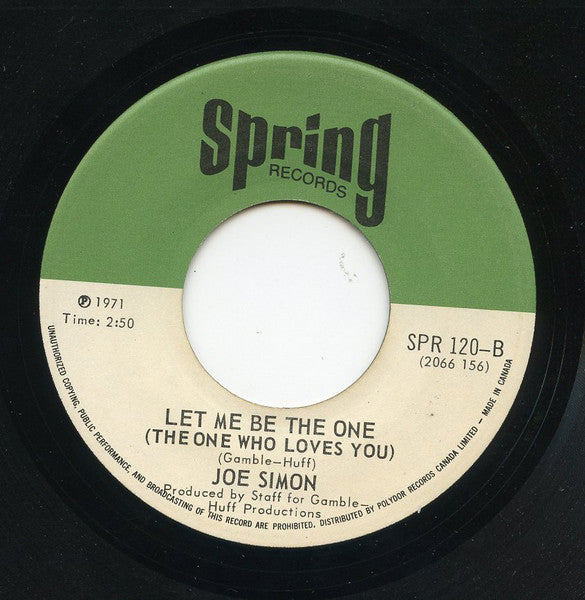 Joe Simon : Drowning In The Sea Of Love (7")