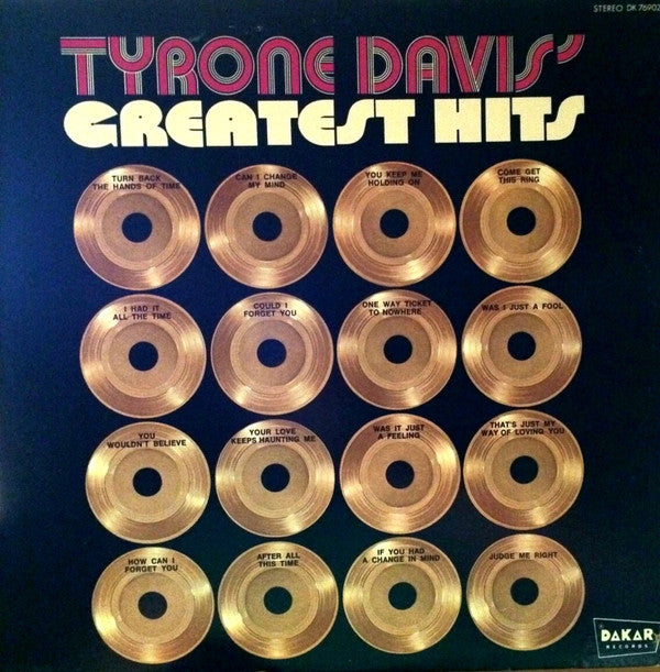 Tyrone Davis : Tyrone Davis' Greatest Hits (LP, Comp)