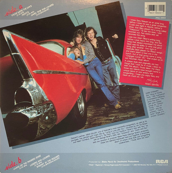 Gary Stewart & Dean Dillon : Those Were The Days (LP, MiniAlbum)