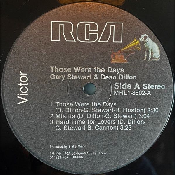 Gary Stewart & Dean Dillon : Those Were The Days (LP, MiniAlbum)