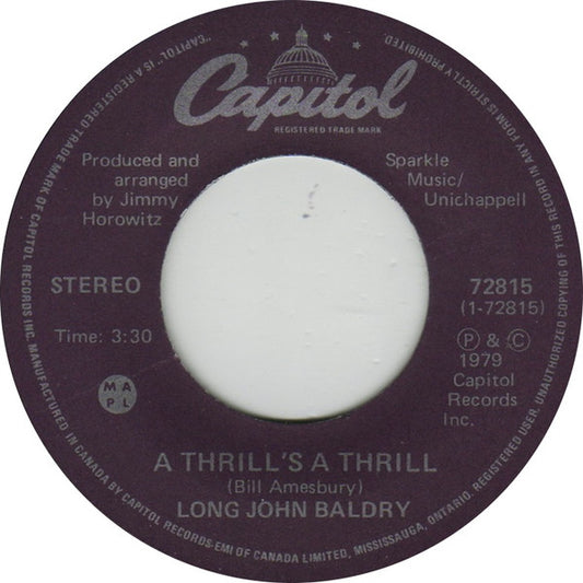 Long John Baldry : A Thrill's A Thrill (7", Single)