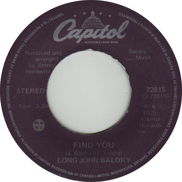 Long John Baldry : A Thrill's A Thrill (7", Single)