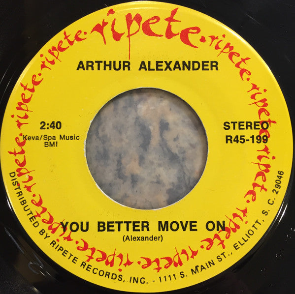 Arthur Alexander : You Better Move On / Anna (Go To Him) (7", Single, RE)