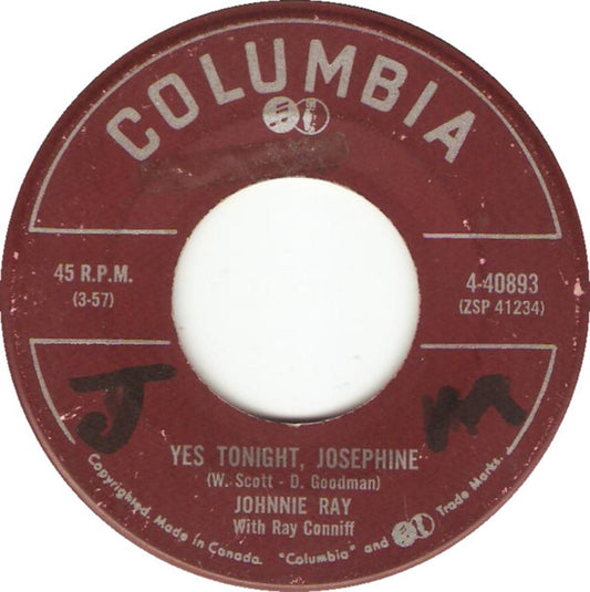 Johnnie Ray : Yes Tonight, Josephine (7", Single)