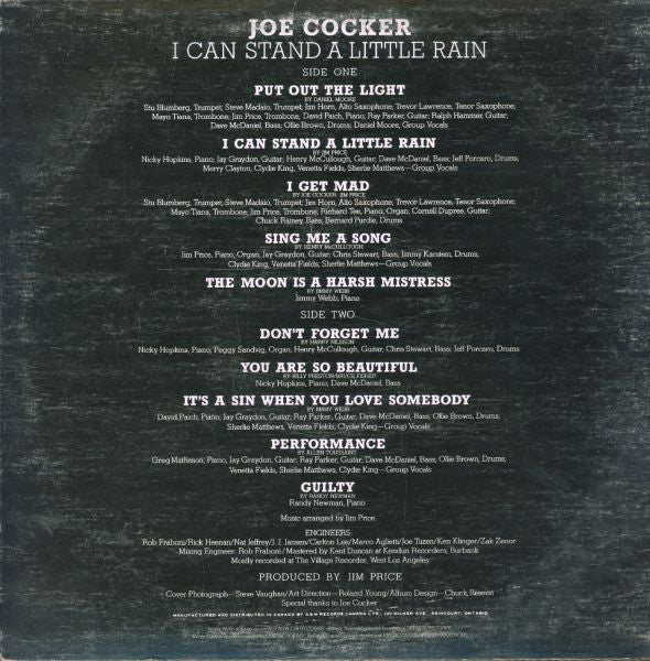 Joe Cocker : I Can Stand A Little Rain (LP, Album)