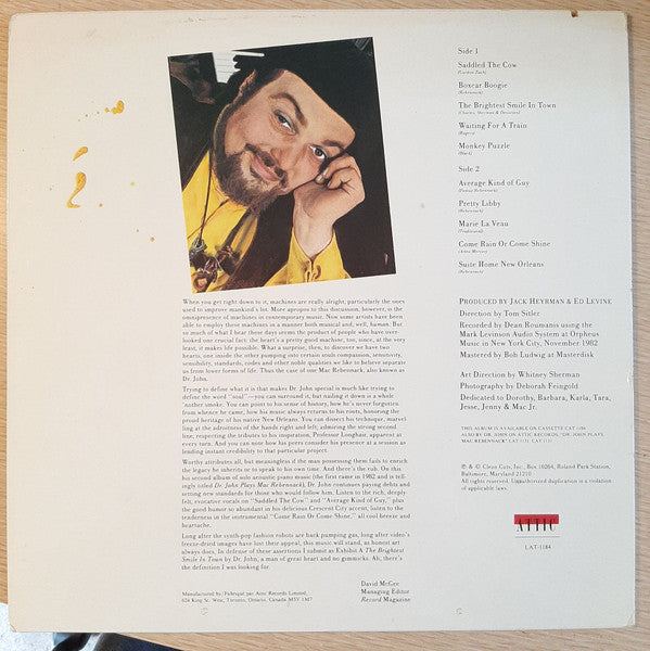 Dr. John : The Brightest Smile In Town (LP, Album)
