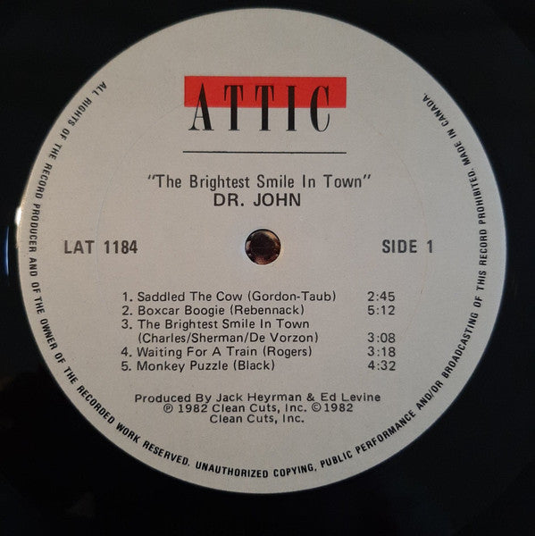 Dr. John : The Brightest Smile In Town (LP, Album)
