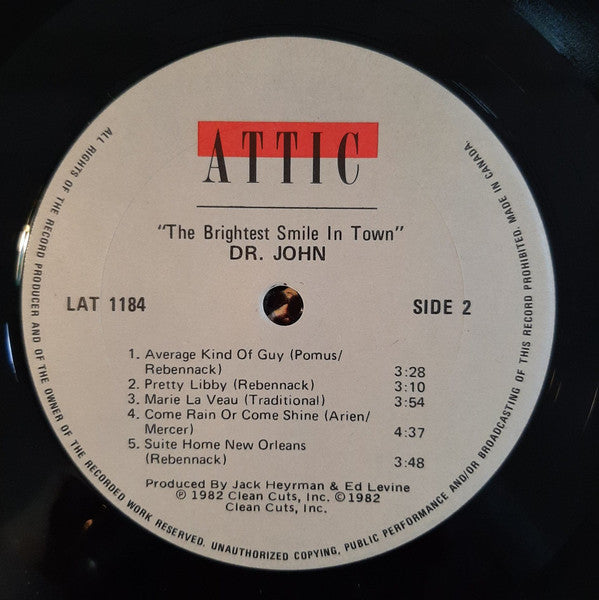 Dr. John : The Brightest Smile In Town (LP, Album)