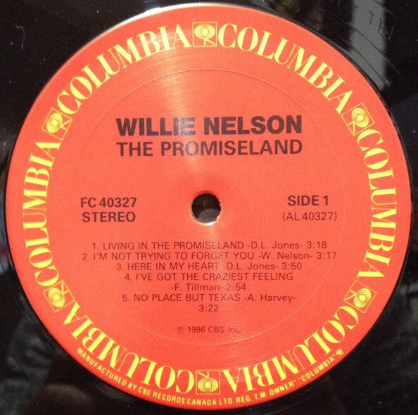 Willie Nelson : The Promiseland (LP, Album)