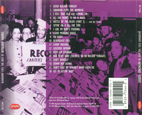 Wynonie Harris : Bloodshot Eyes: The Best Of Wynonie Harris (CD, Comp)