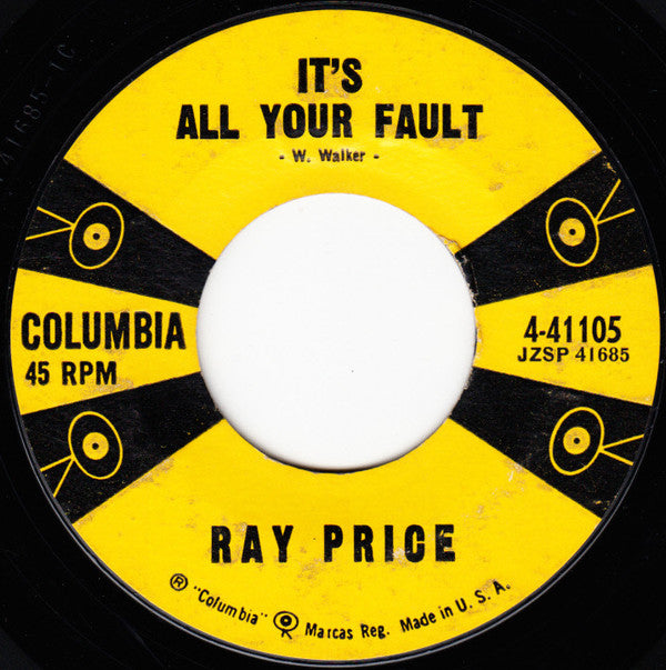 Ray Price : Curtain In The Window / It's All Your Fault (7")