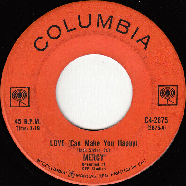 Mercy (4) : Love (Can Make You Happy) (7", Single)