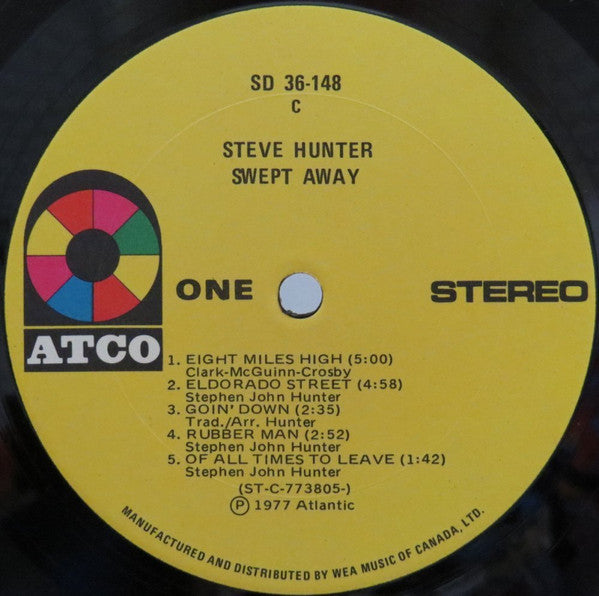 Steve Hunter : Swept Away (LP, Album)