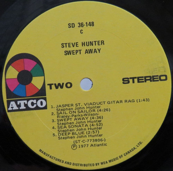 Steve Hunter : Swept Away (LP, Album)