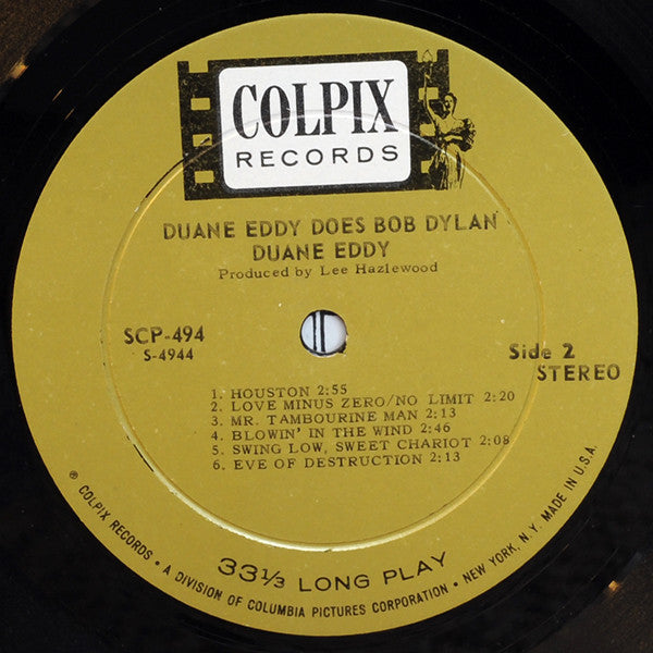 Duane Eddy : Duane Eddy Does Bob Dylan (LP, Album)